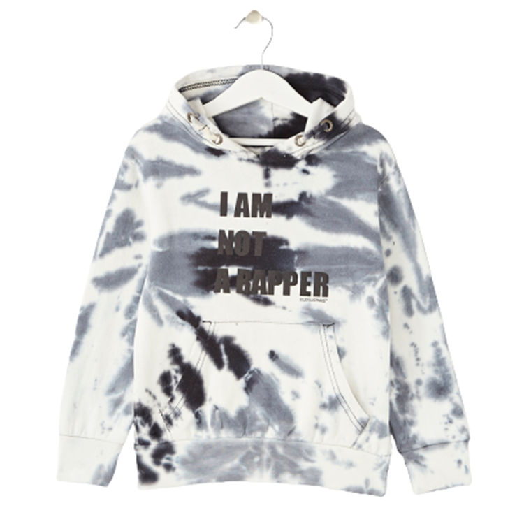 Picture of ELV0403 HOODY FLEECY  4-16 YEARS  UNISEX ”I AM NOT A RAPPER